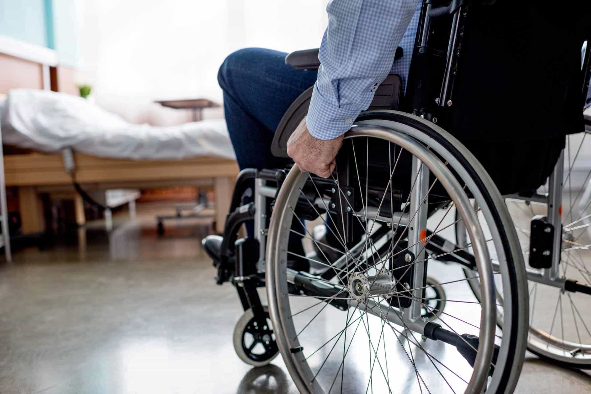 man in wheelchair